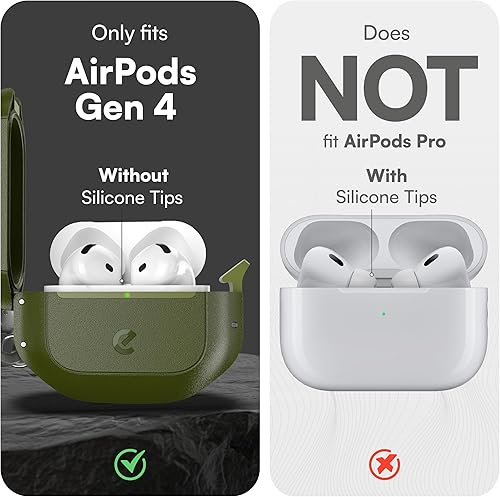 Miniatura 2 de Keybudz Funda para AirPods 4 con candado, funda totalmente impermeable para AirPods de 4 generación, llavero, protección resistente y resistente,