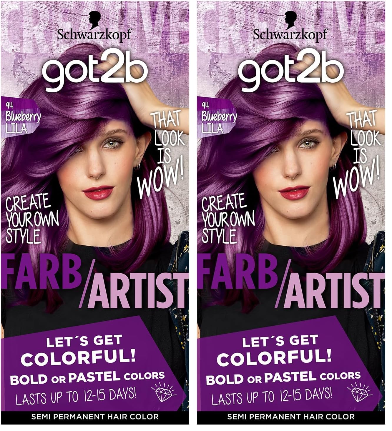 Amazon | got2b ゴットゥービーカラークリーム ブルーベリーリラ