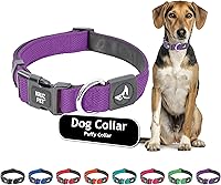 Vista 13 de Kruz - Collar de perro para perros medianos (ancho de 1 pulgada, cuello de 13.5 a 19 pulgadas), banda ajustable para el cuello de mascotas