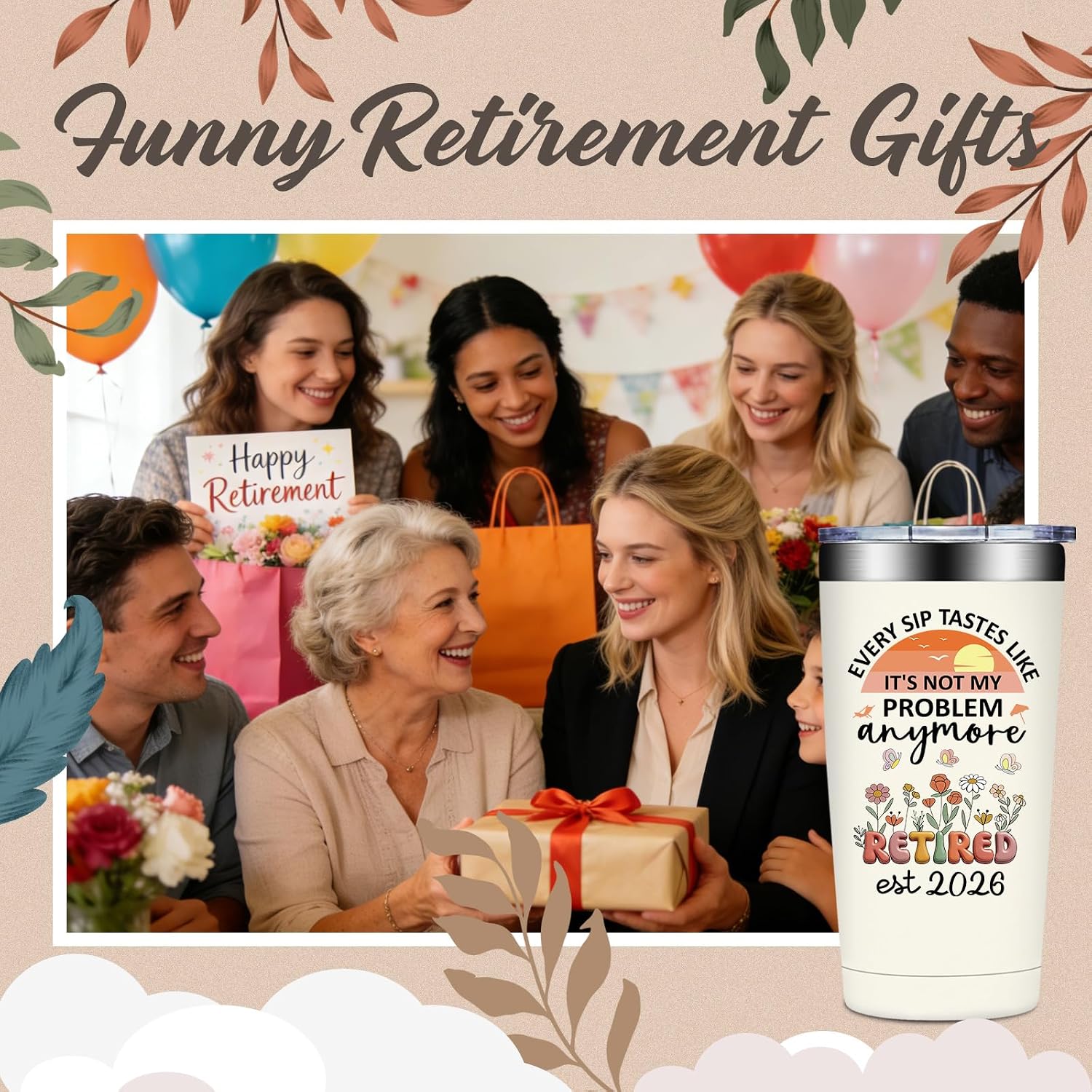 Grifarny Retirement Gift for Woman 2026 - Retirement Tumbler Cup 20 oz image 3