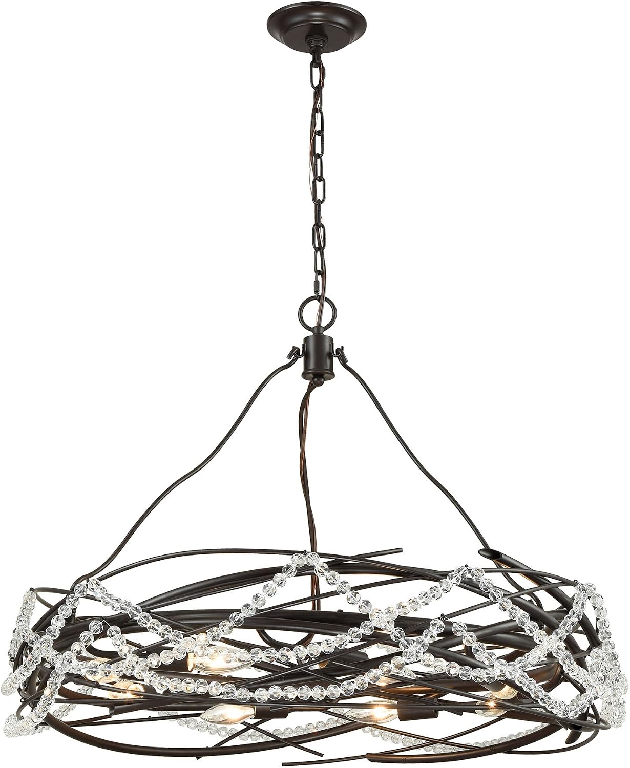 Elk Lighting 33056/8 Pendant Light, Oil Rubbed Bronze - Amazon.com