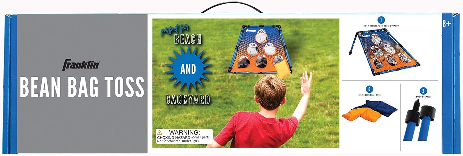Franklin Sports Kids Bean Bag Toss - Great for Kids-Indoor Outdoor Use, Blue/Orange : Toys & Games