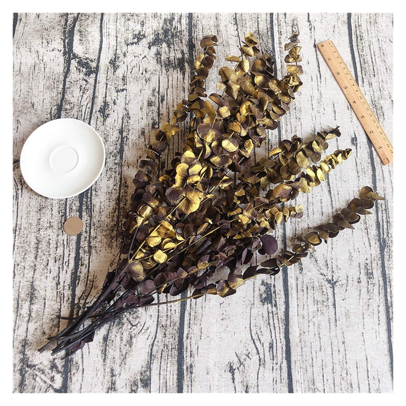 Fleurs séchées naturelles 60g, Eternell préservé arrangez des fleurs sèches pour les accessoires de décoration de la soirée de mariage, la nature séchée véritable eucalyptus Décoration de fête de mari