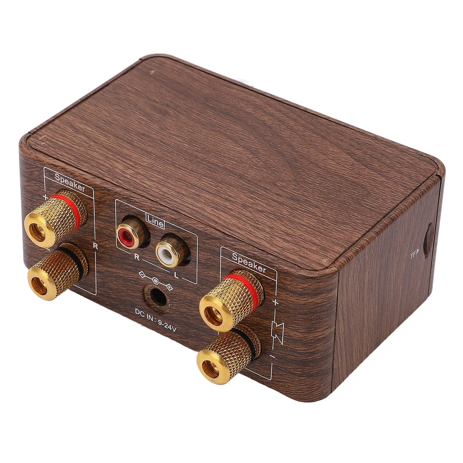 Mini Amplificateur Audio de Ampli Bluetooth 5.0, Amplificateur HiFi Numérique Stéréo 2 Canaux 50W et 50W avec Entrée USB