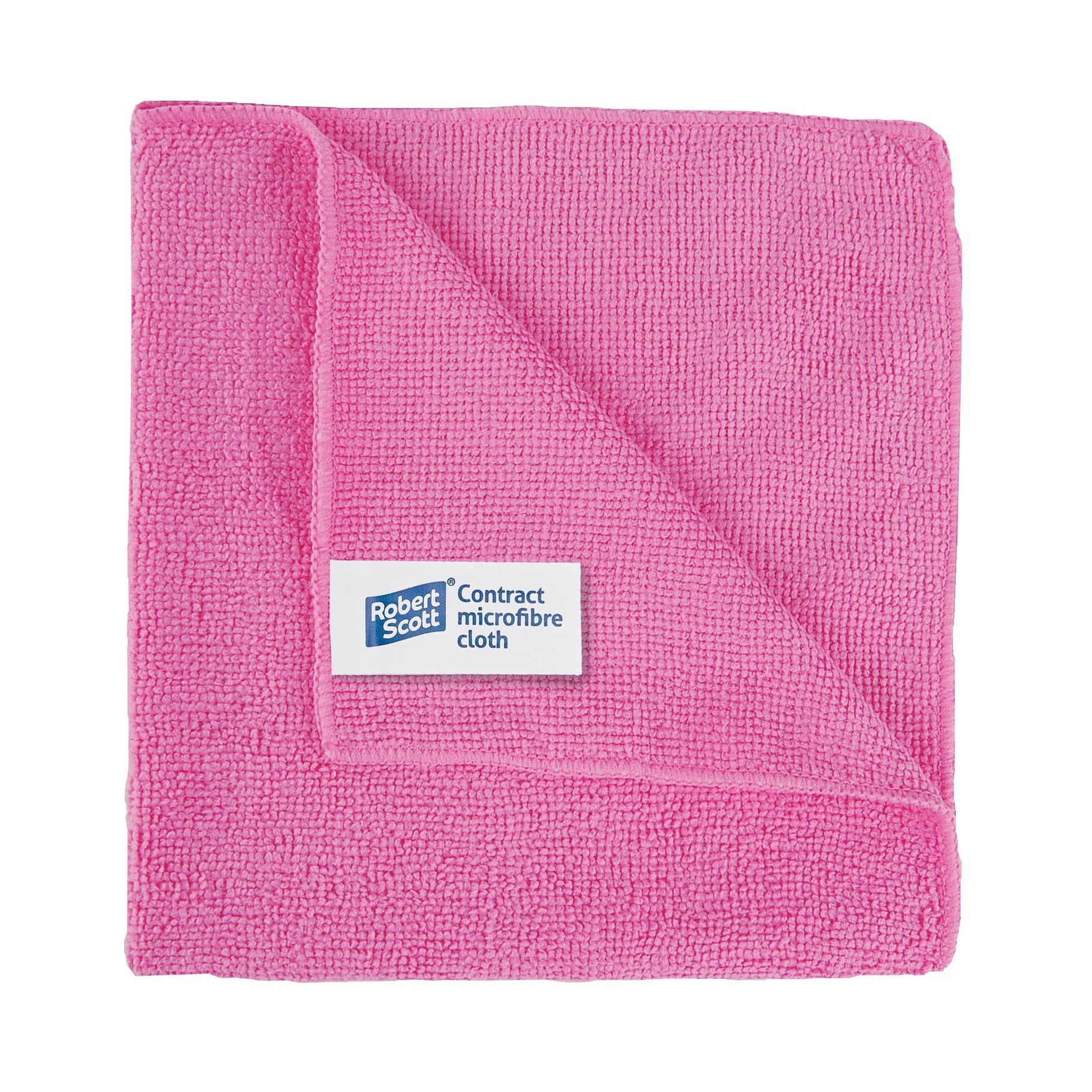 Parkers Foodservice Pink Robert Scott - Microfibre Cloth - 10 X 40Cm X 40Cm (10)