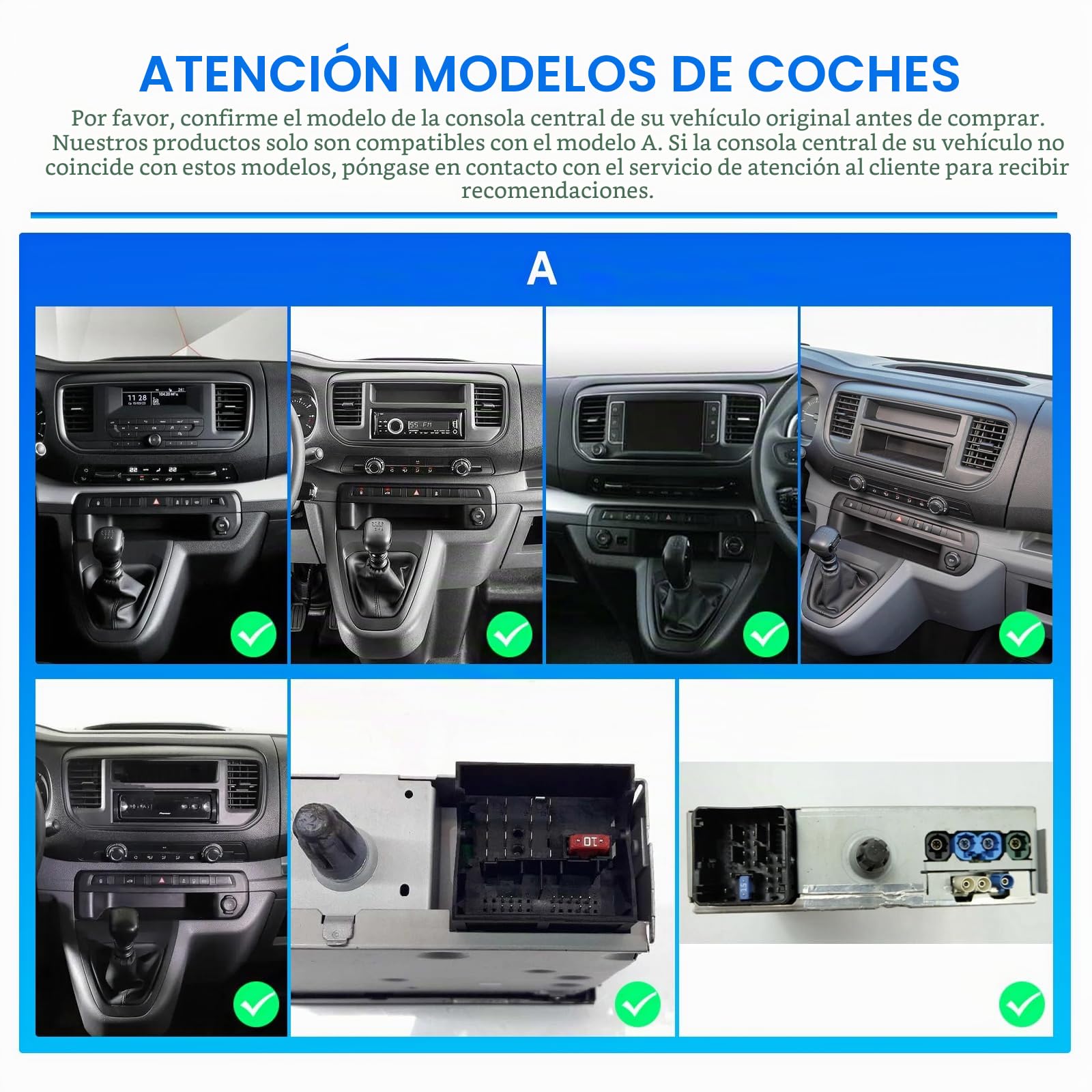 Android 15, 4G+64G GOHHDL Radio para Citroen Jumpy 3/Peugeot Expert/Toyota Proace 2016-2021 Carplay Android Auto, 9 Pulgadas IPS Pantalla Táctil con GPS WiFi Bluetooth FM/RDS EQ SWC Cámara&Mic