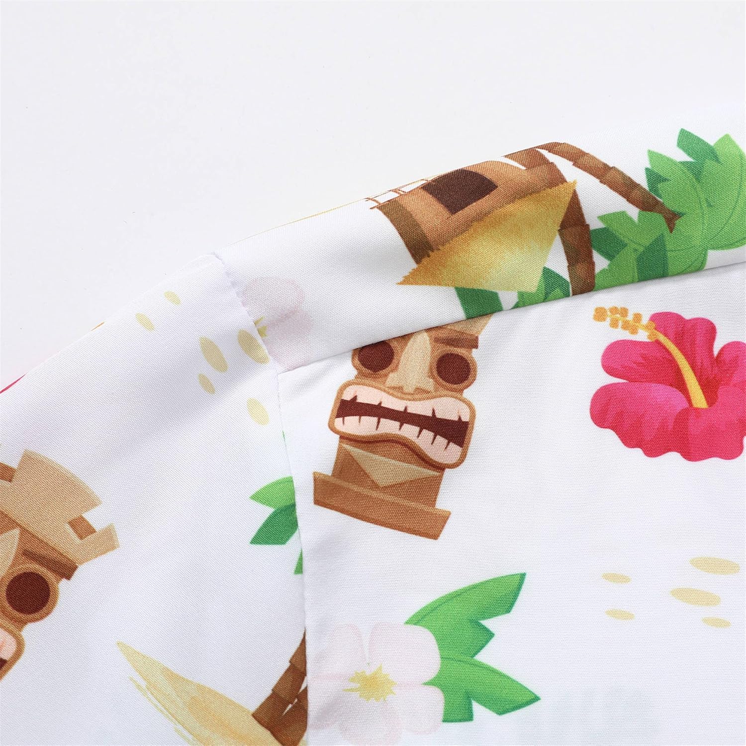 Mens Hawaiian Shirt, Short Sleeves Button Down Beach Clothing, Unisex Summer Flamingos Casual Aloha Floral Shirts - Image 5