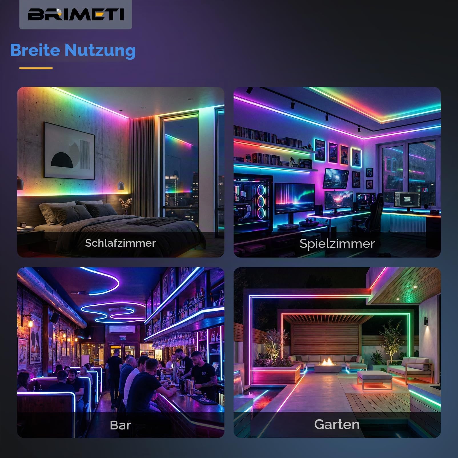 Neon LED Strip 5M RGBIC LED Streifen 230V IP65 Wasserdicht APP und Fernbedienung Musik Sync Gaming Outdoor Flexibel Neon Strip für DIY Zuhause Wohnzimmer Schlafzimmer Party (Mit Netzteil)