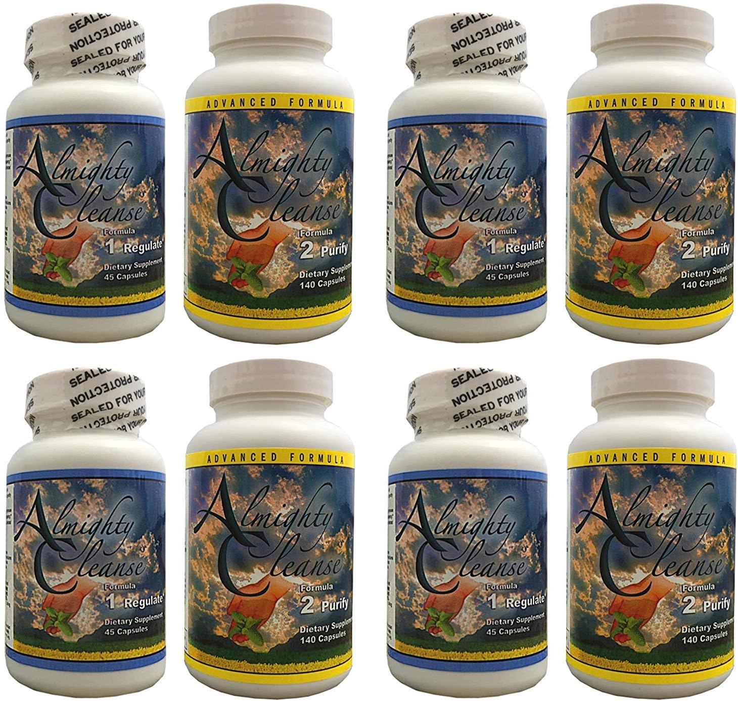 Amazon.com: (4 Kits) Almighty Cleanse Advanced Formula 1 (Regulate) 45 ...