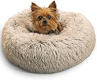 Vista 20 de Best Friends by Sheri - The Original Calming Donut - Cama calmante en forma de dona para perros y gatos - Pelo corto, gris, S, 23 x 23 pulgadas