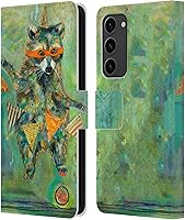 Vista 10 de Head Case Designs Officially Licensed Wyanne Blue Watercolour Bear Animals 2 Leather Wallet Case Compatible with Samsung Galaxy S23+ 5G