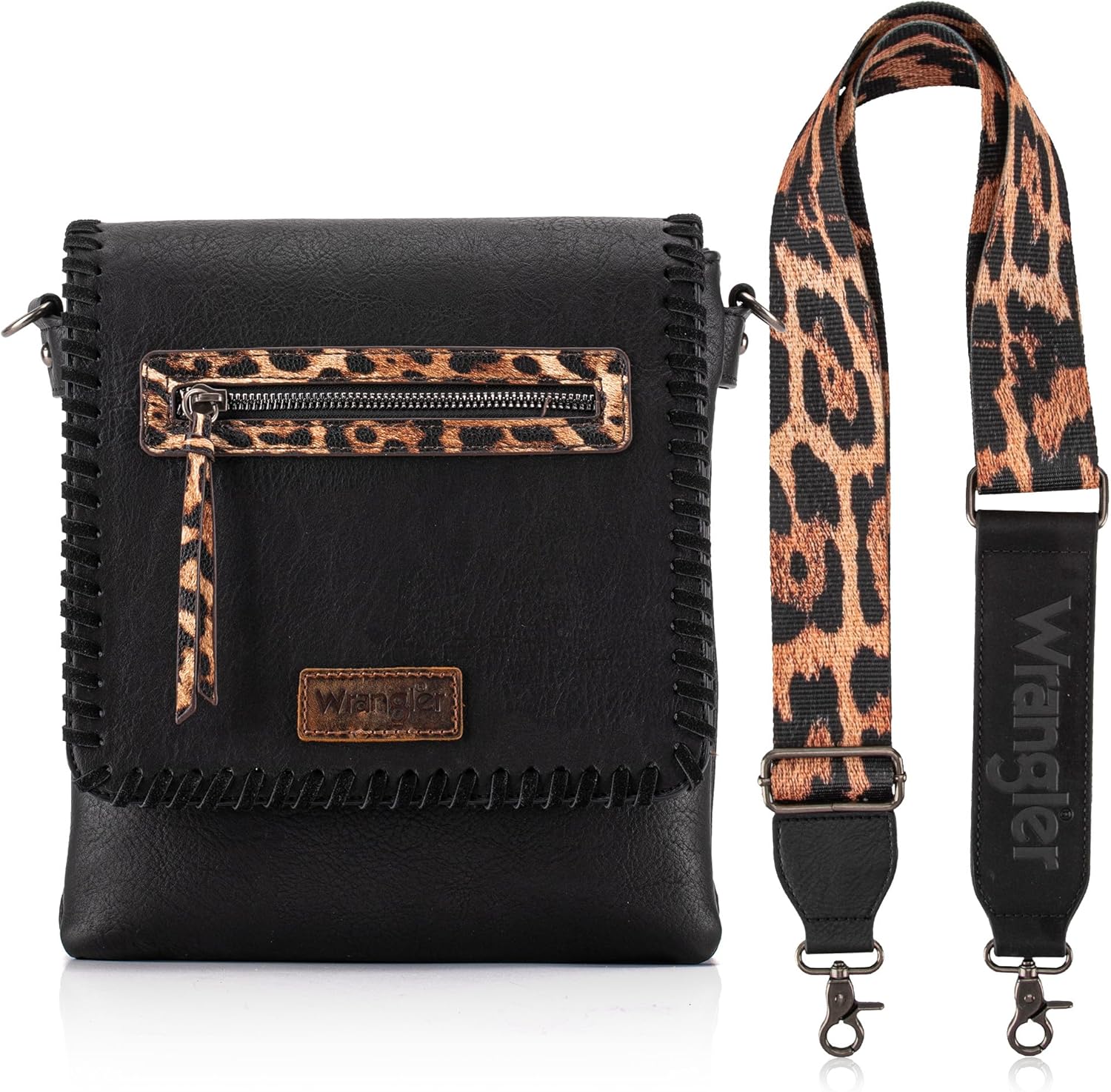 Wrangler Crossbody Bags for Women Vintage Hand Woven Shoulder Purse - Image 3