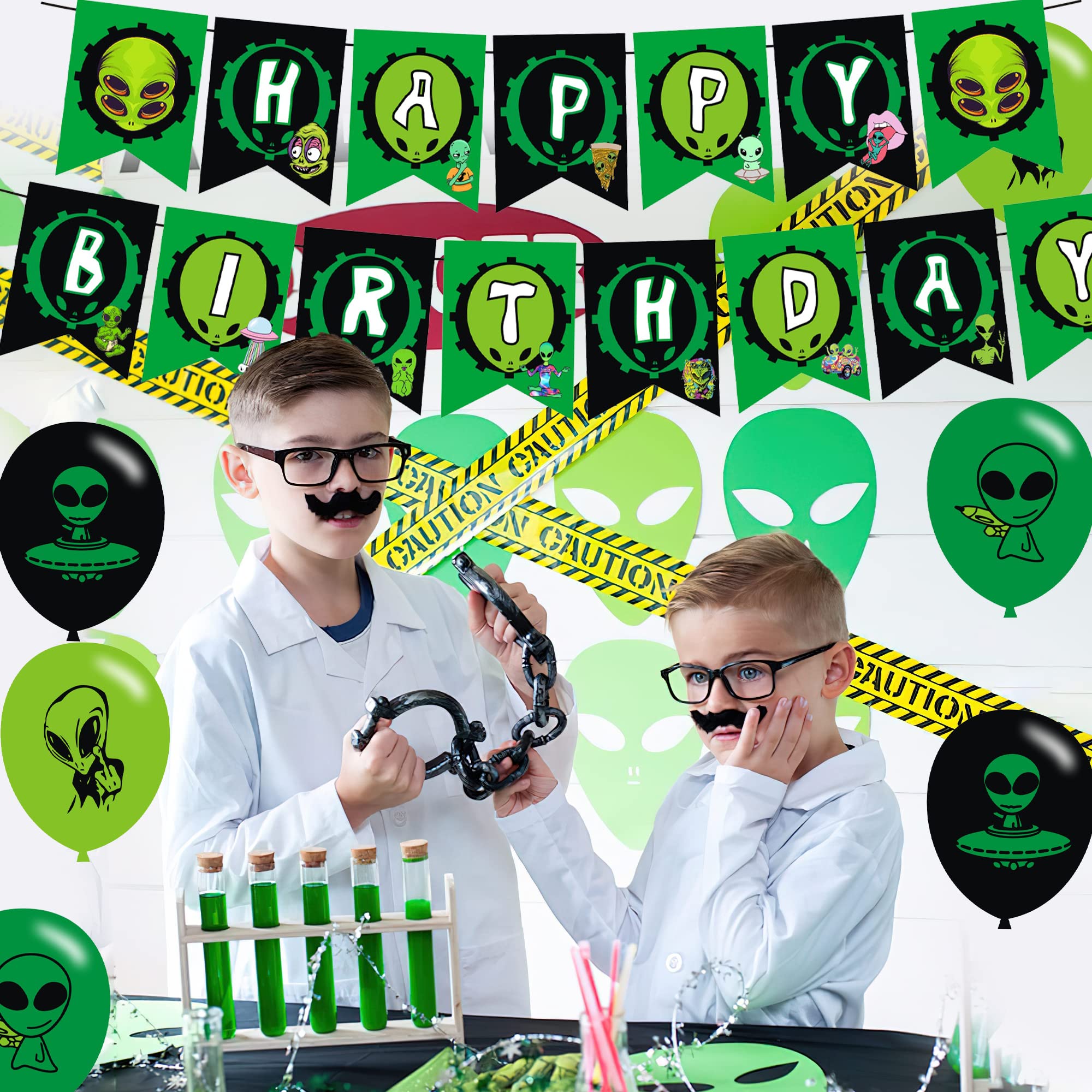 Alien Decorations Party Alien Birthday Party Decorations - Green Space ...