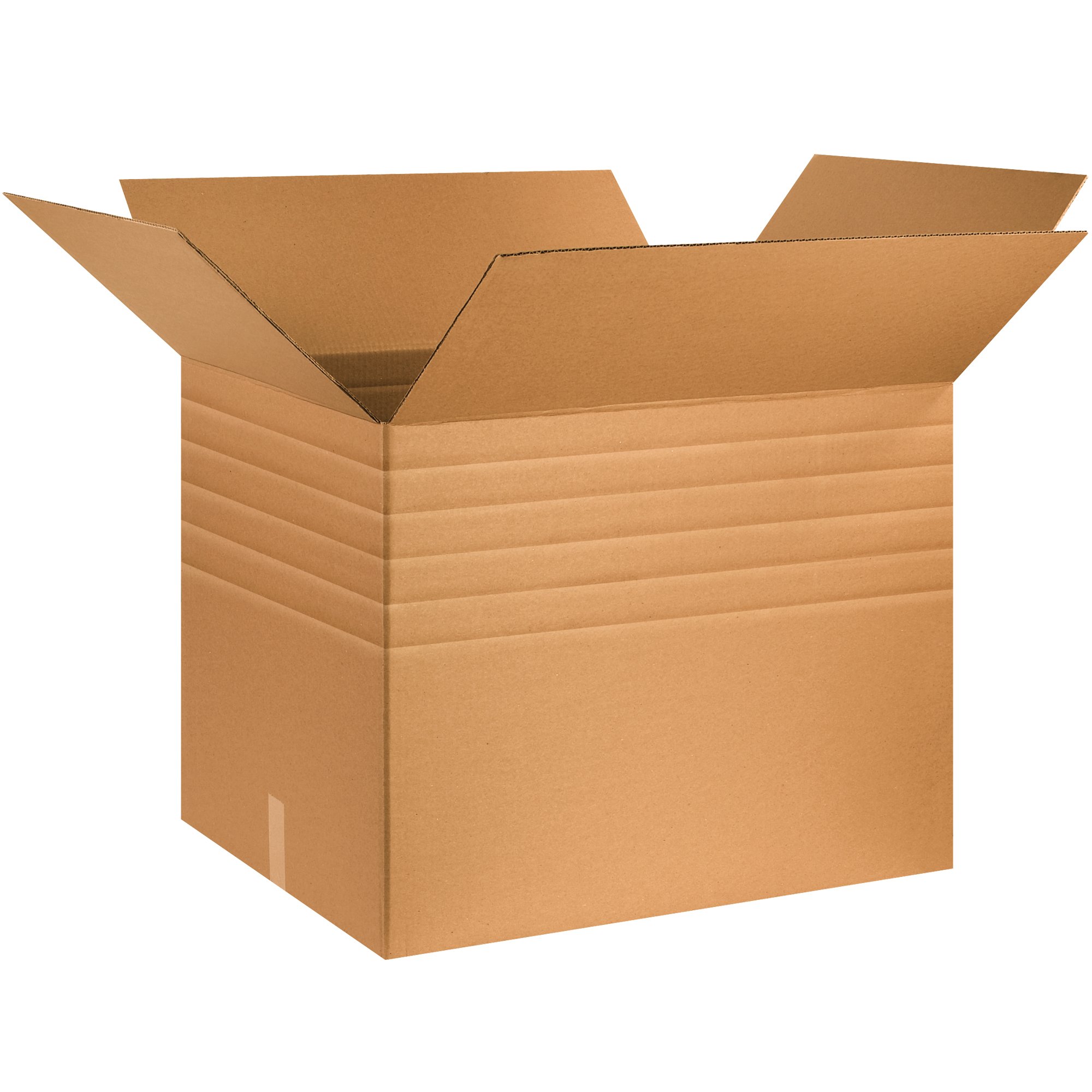 Boxes Fast 30" x 24" x 24" Heavy-Duty Multi-Depth Cardboard Shipping Boxes, BFMDHD302424, Pre-Scored, Single Wall Corrugated, Kraft (Pack of 10)