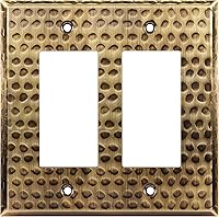 Vista 21 de LIDER Placa decorativa de pared de metal para interruptor o receptáculo, cubierta de salida de acero inoxidable, resistente a la corrosión