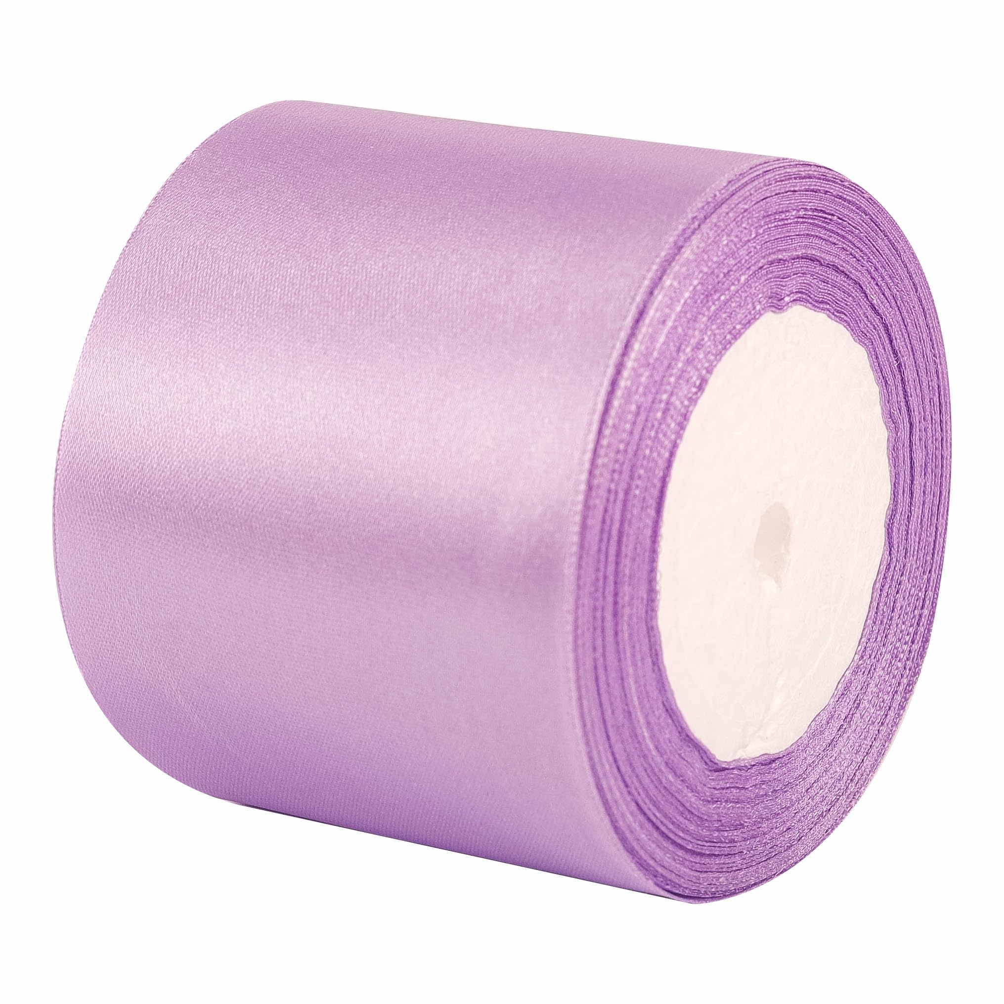 75mm Wide Purple Solid Satin Ribbon for Gift Wrapping 22M,Silk Thick Ribbon Polyester Ribbon 75mm for Crafting Christmas,Hair Bows