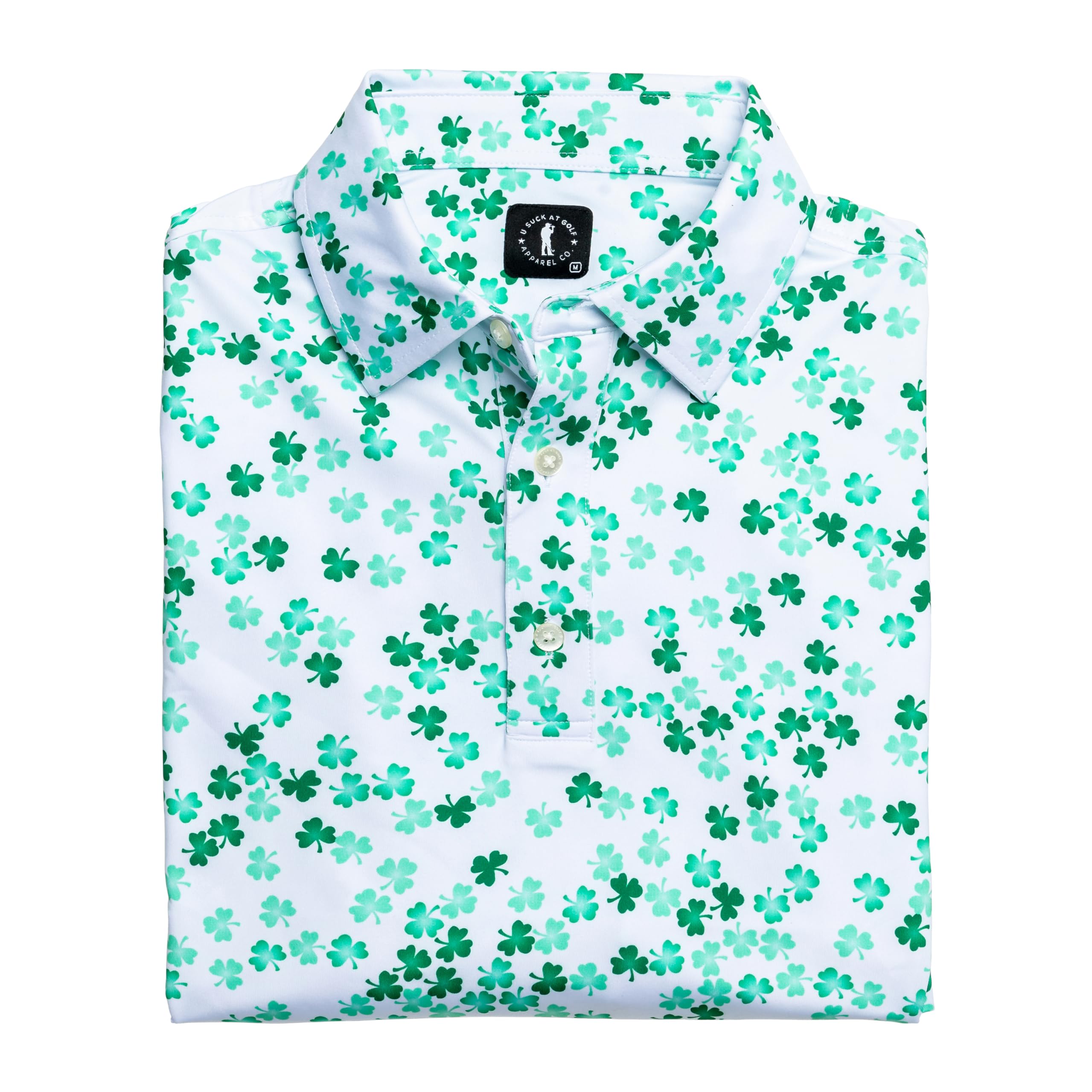 U Suck at Golf Mens Golf Polo - Dry Fit Golf Polo Shirts for Men - High Performance