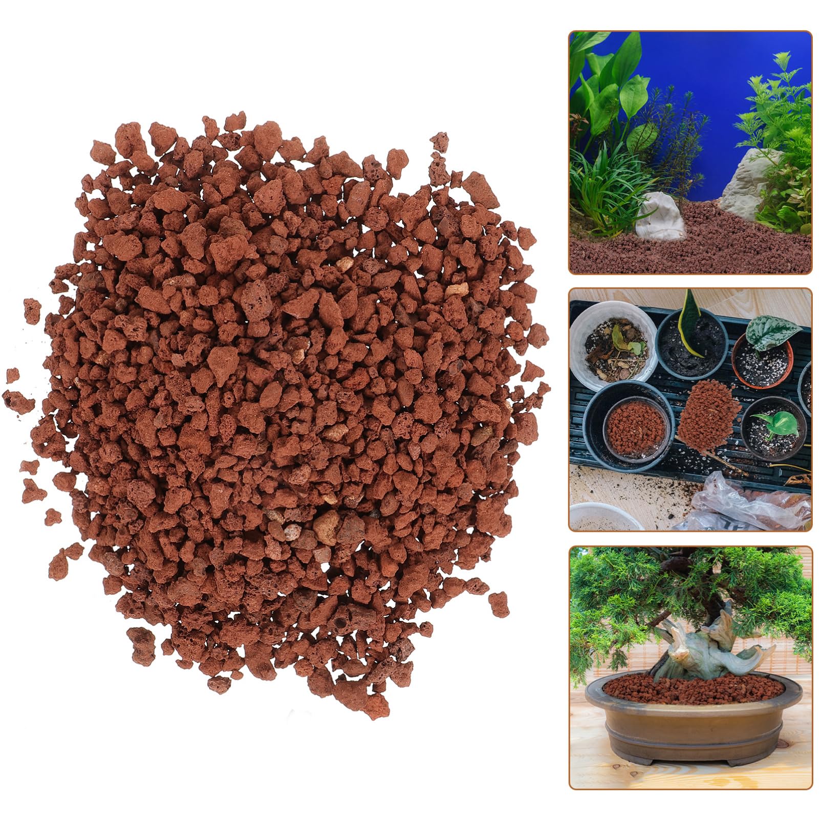 WOONEKY 5mnóstwo Worków Wulkanicznych Kamieni Dekoracyjnych Do Roślin Doniczkowych Akwarium Bonsai Naturalne Kamienie Do Dekoracji i Akwarystyki