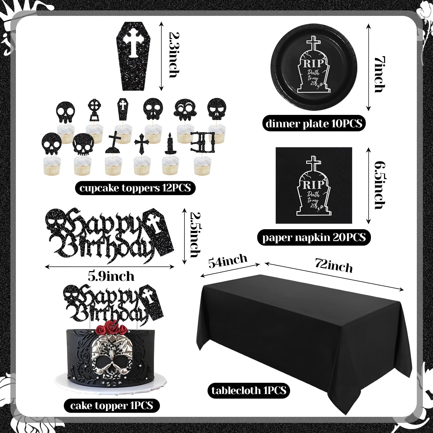 Amazon.co.jp: Death to My 20s パーティーデコレーション用品 Death