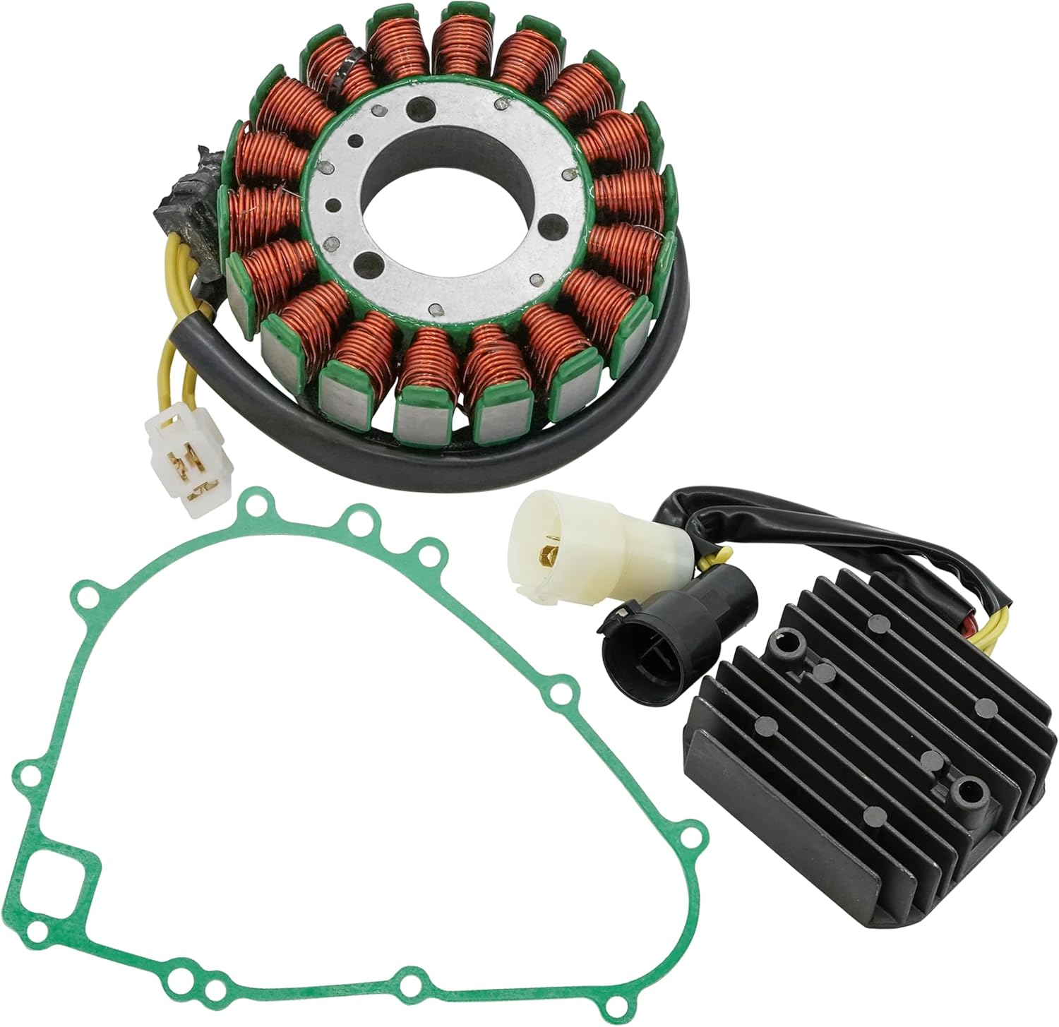 Caltric Stator Regulator Rectifier W/Gasket Compatible With Kawasaki Bayou 300 Klf300C 4X4 1999-2005