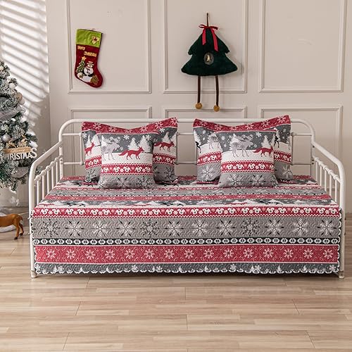 Miniatura 8 de Juego de Funda para Sofá Cama de 5 Piezas Juegos de Ropa de Cama para Sofá Cama Twin para Todas las Estaciones Edredón Ligero para Sofá Cama con