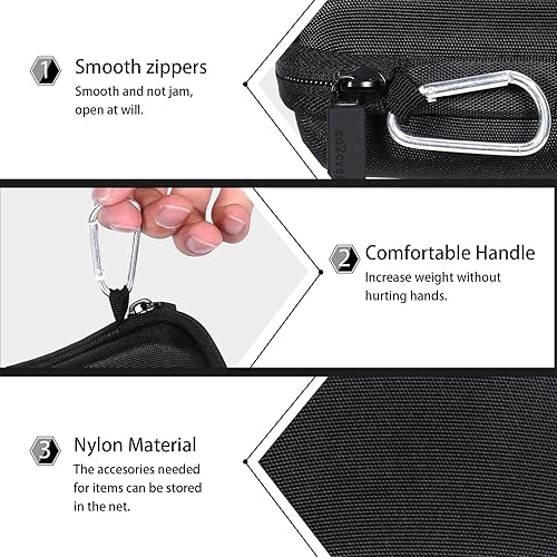 Miniatura 5 de co2CREA Carcasa rígida compatible con cámara digital CAMKORYLecranKODAK PIXPROVAHOIALDAiTechny, color negro