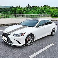 Vista 6 de 3 piezas de calcomanías adhesivas para capó de coche, techo, estilo deportivo modificado, rayas, calcomanías gráficas, vinilo, calcomanías