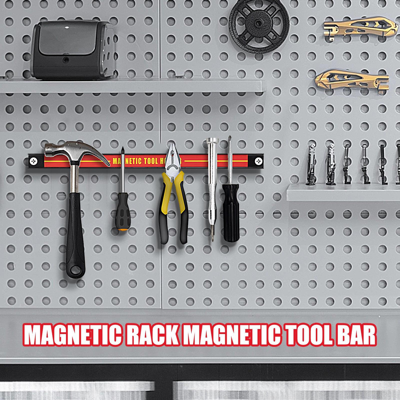 Nastro magnetico per utensili | Supporto di grande capacità per attrezzi, organizer salvaspazio per officina, officina di riparazione auto,