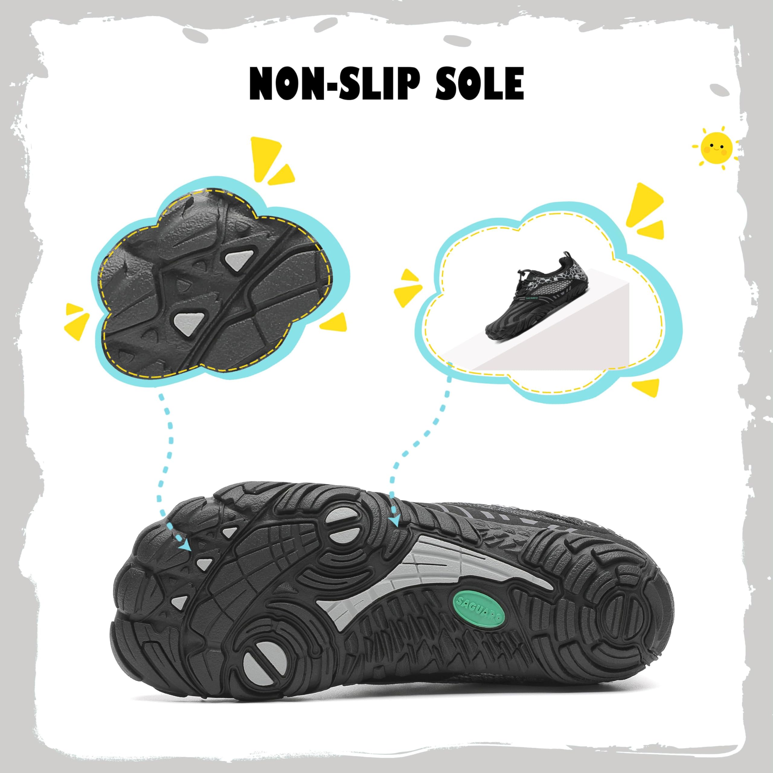 SAGUARO Scarpe Minimaliste per Ragazzi Ragazze Antiscivolo Scarpe per Sport Acquatici Bareefoot Asciugatura Rapida