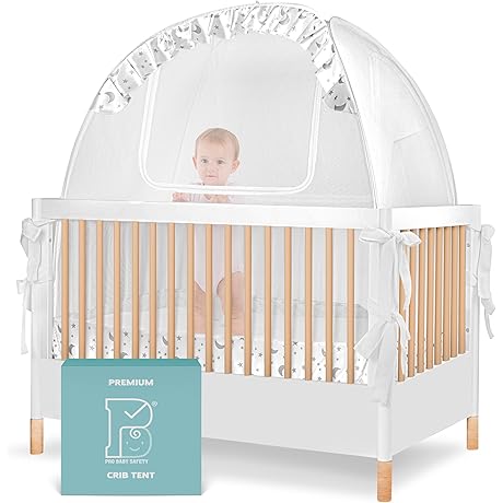 Kids Dome Climber Canopy - Baby Safety Net for Premium Pop Up Crib Tent