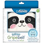 Dr. Brown\'s Infant Gripebelt Heated Belly Band, Soothe Baby\'s Tummy with Gentle Warmth and Compression, Panda, 0m+