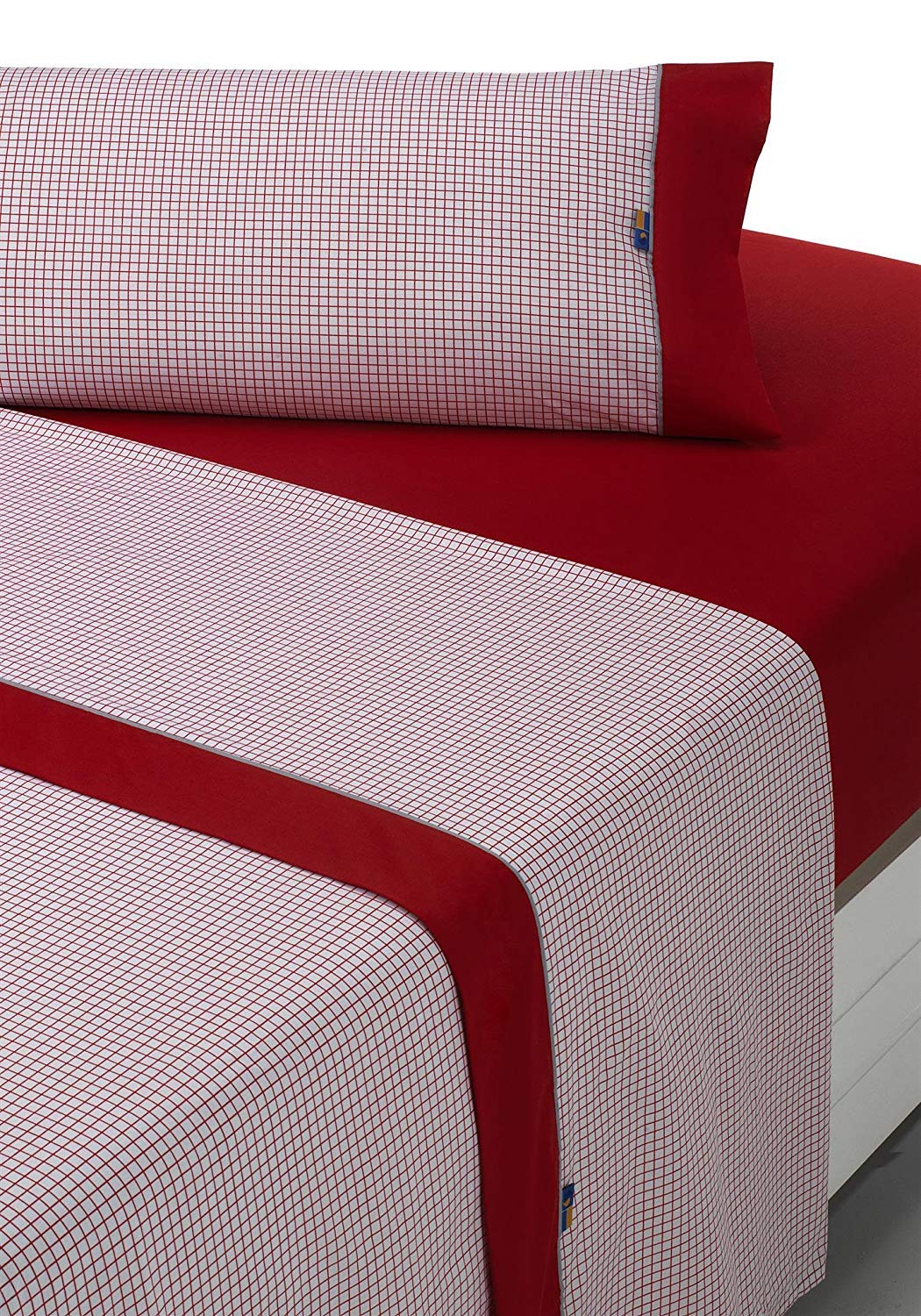 SABANALIACombo Set of Full, Red, Bed Sheets 180, 3
