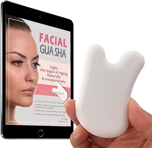 Herramientas anti-envejecimiento Gua Sha para la cara con instrucciones específicas del problema