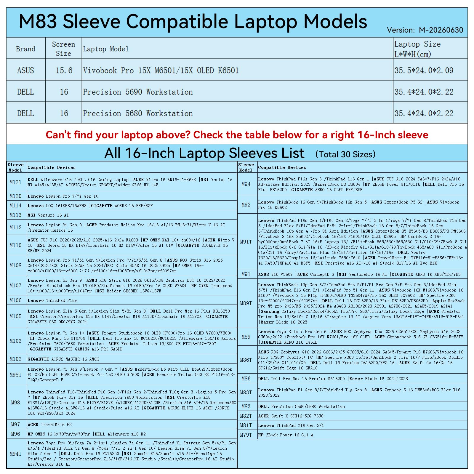 Smatree M83P Twarde ochronne Etui na laptop 16 cali do DELL/ASUS