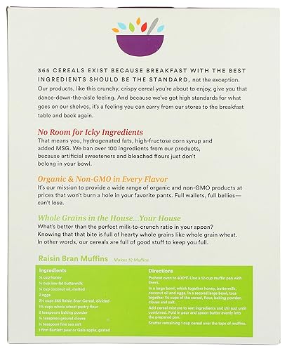 Miniatura 4 de 365 by Whole Foods Market Salvado de pasas de cereales 15 onzas