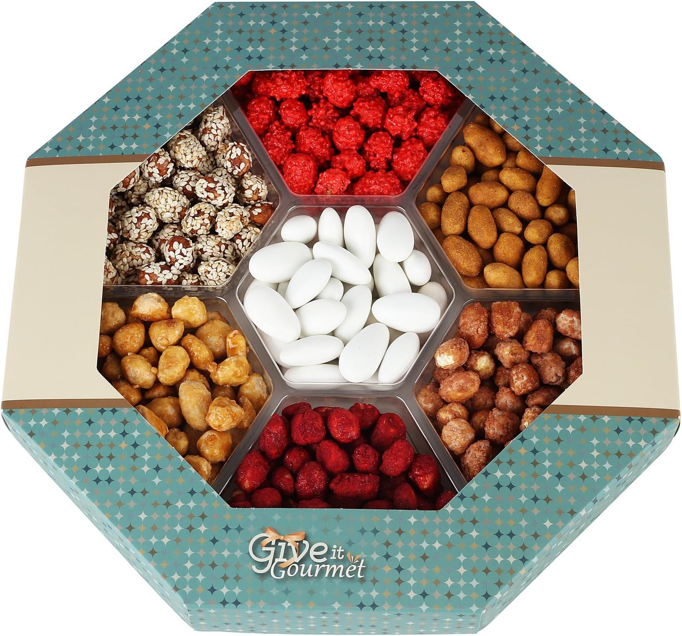 GIVE IT GOURMET, Holiday Nuts Gift Basket, Peanut Variety, Holiday Delightful Gourmet Food, perfect gift for Birthday Christmas Fathers Day Nuts Gift Box Assortment for Men Women Families