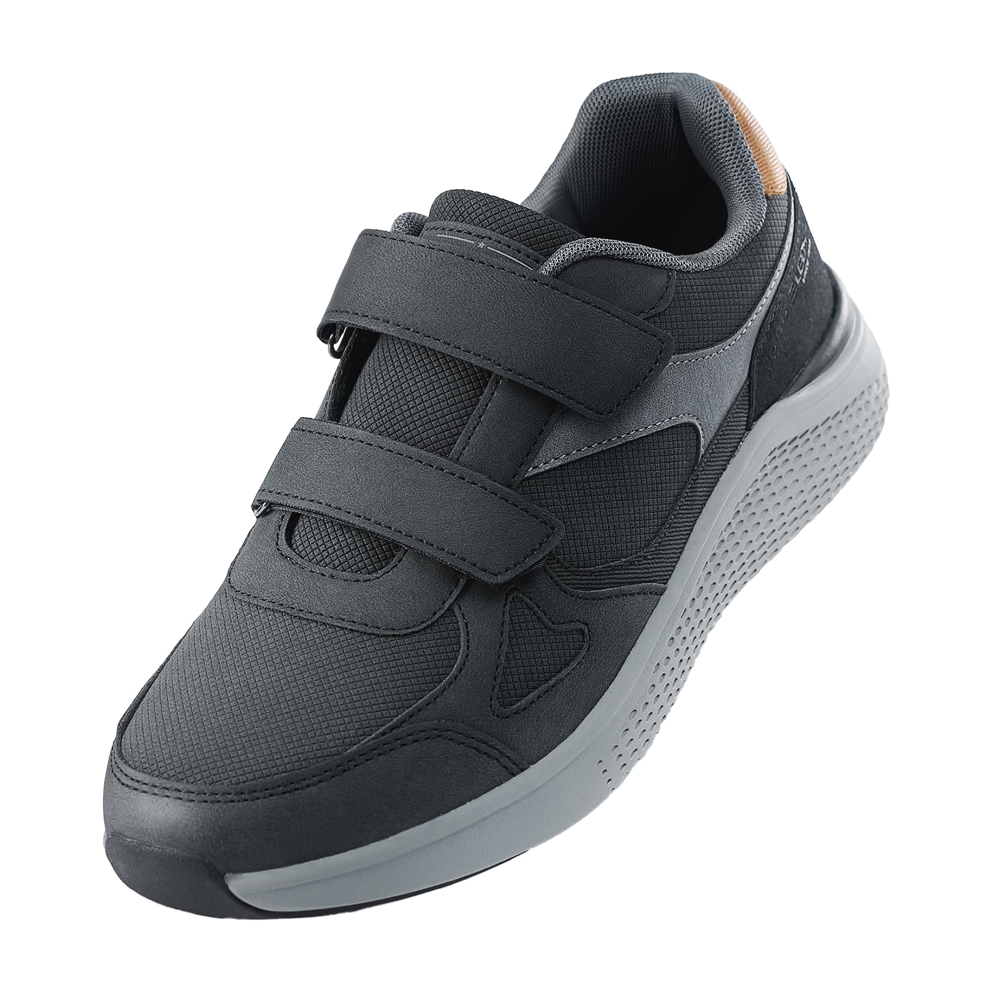 Męskie trampki z zapięciem na rzep amortyzowane buty do biegania lekkie buty sportowe oddychające buty do biegania na ulicę Ortopedyczne buty outdoorowe