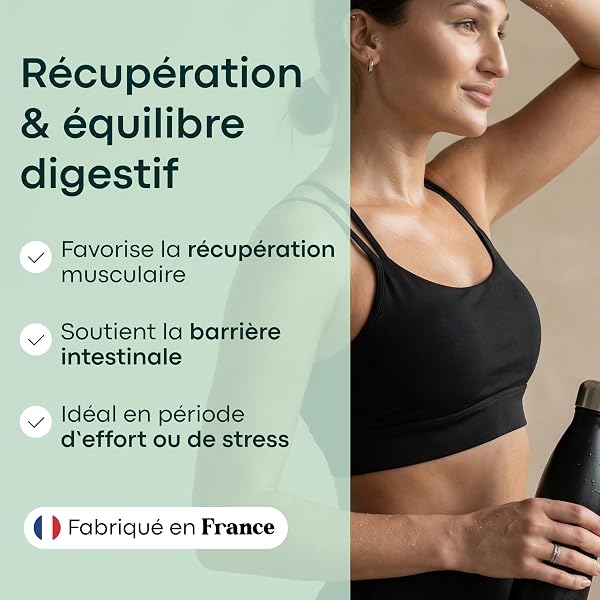L-Glutamine Pure en Poudre 90g, Acide Aminé pour la Récupération Musculaire, Immunité, Énergie & Confort Digestif, Avec Vitamine B6 & D3, Cure de 1 mois, Fabriqué en France, Essentials by Novoma - 2