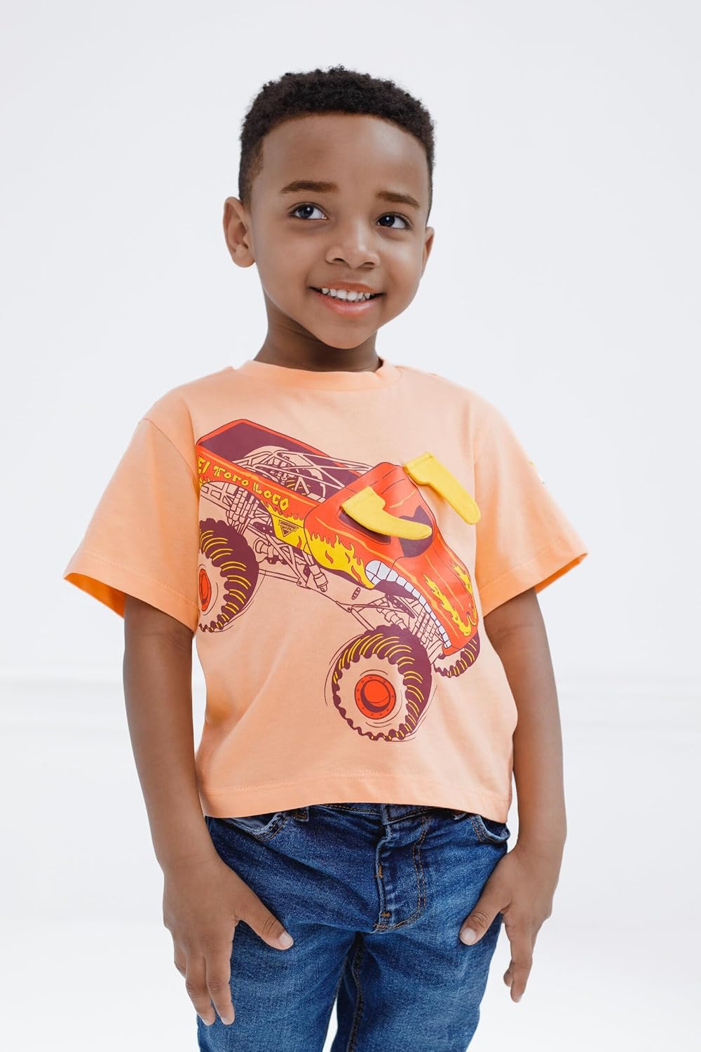 Monster Jam T-Shirt Toddler to Big Kid Grave Digger El Toro Loco Megalodon - Image 2