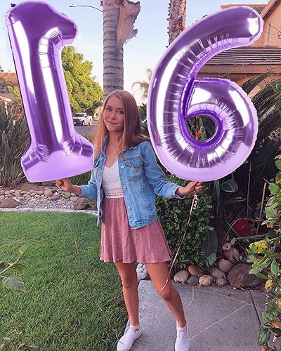 Vista 118 de Globos de números 0 de 40 pulgadas, globos negros de números para números 10, 20, 30, 40, 50, 60, 70, 80, 90, 100, globos de números 10, 20, 30, 40