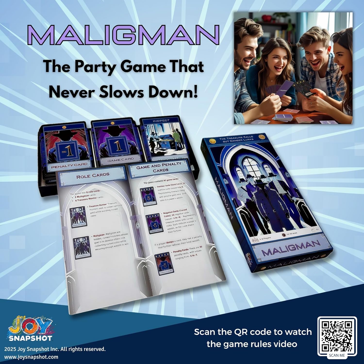A Strategic Social Deduction Card Game | Hidden Roles, Deception & Bluffing | Kids and Adults Card Game | Exciting Party & Family Game for 4-8 Players, Ages 8+
