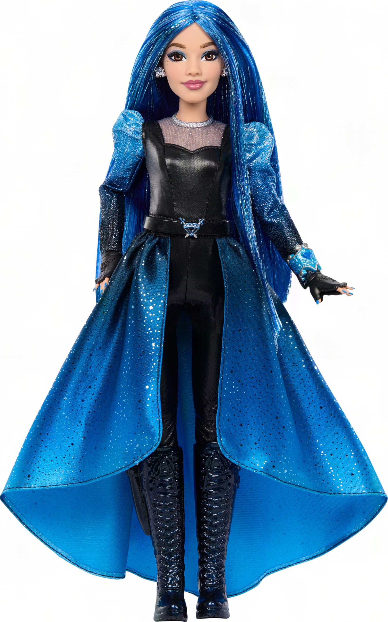 Mattel Disney Descendants: Wicked Wonderland Deluxe Fashion Doll & Accessory, Chloe Wonderland with Removable Movie-Inspired Clothing & Dagger