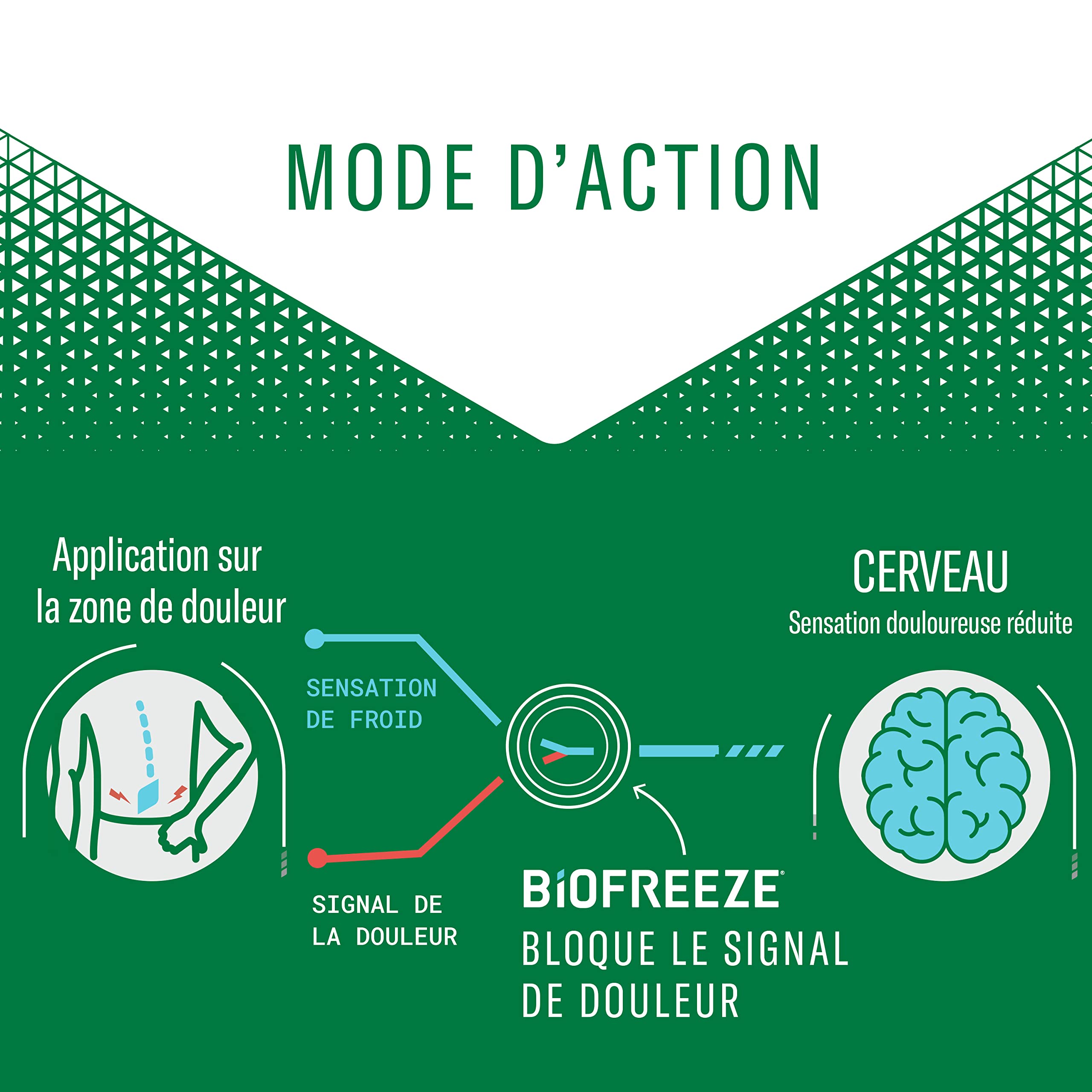 Biofreeze - Lot de 3 Roll On Action par le Froid - Soulage les douleurs musculaires et articulaires - 3 x 89ml