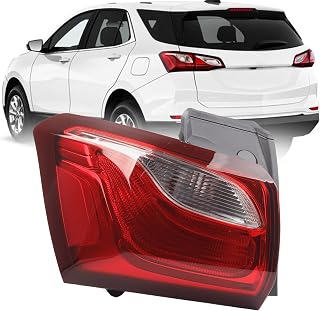Dasbecan Left Driver Side Outer Taillight Assembly Compatible with 2018 2019 2020 Chevy Equinox Replaces GM2805132 84769836 Rear Brake Lamp Incandescent Type