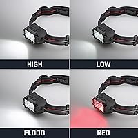 Vista 5 de Bushnell PRO - Linterna frontal recargable multicolor de 400 L