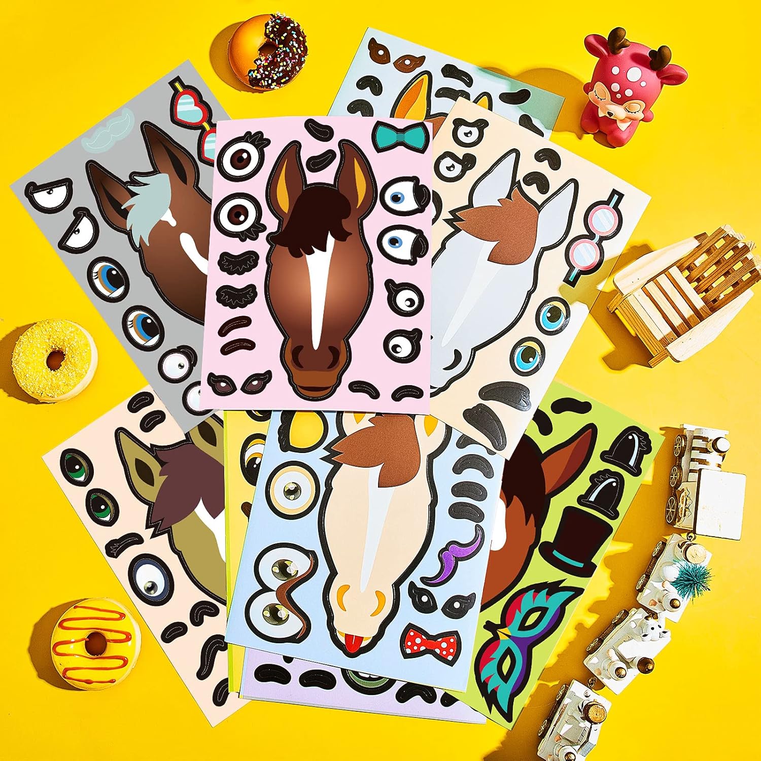 54 Pieces Horse Party Favors Horse Stickers Horse Themed Birthday Party