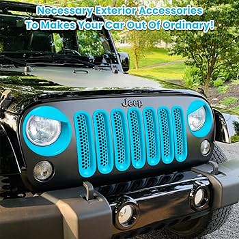 Amazon.com: Front Grille Mesh Inserts & Headlight Cover for
