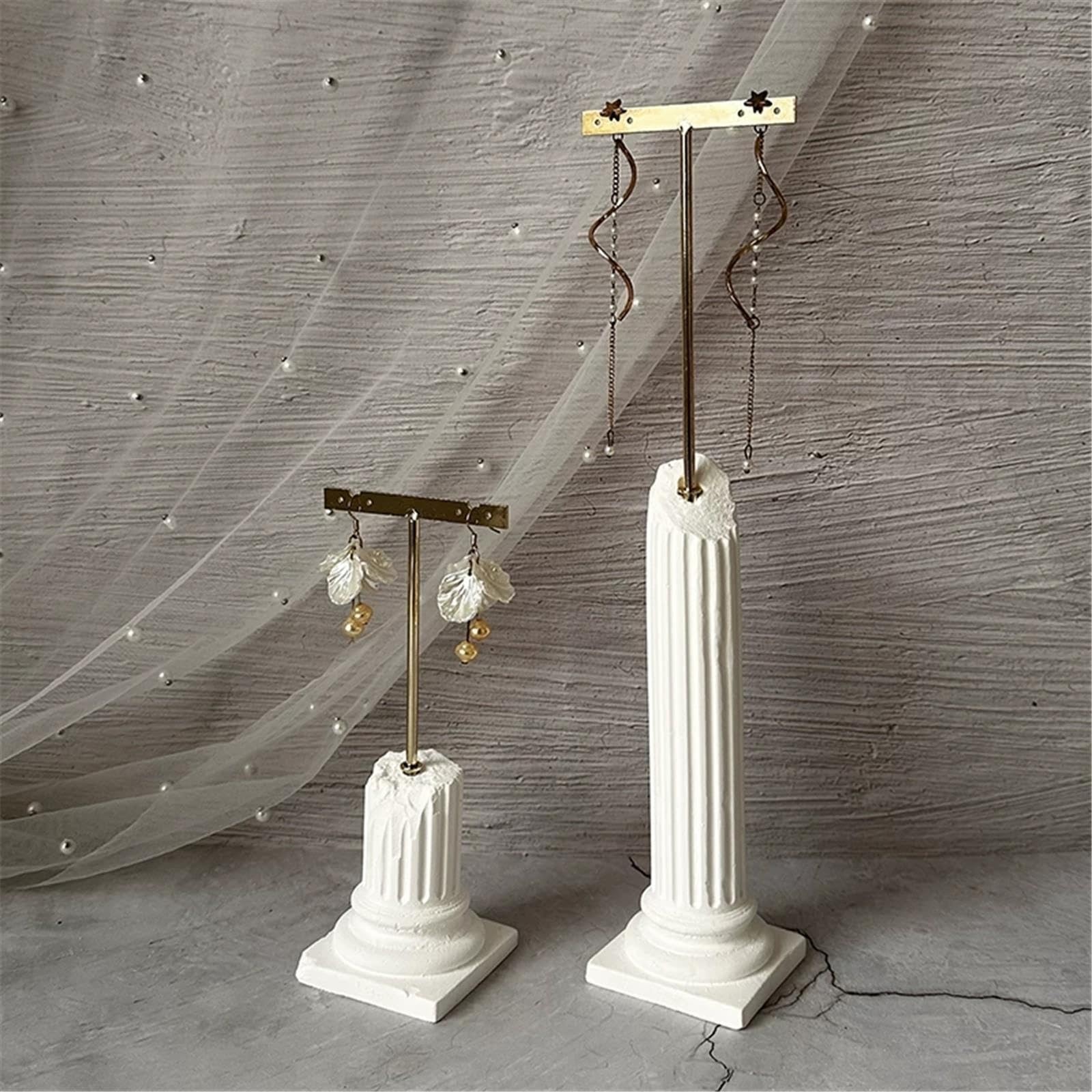 Organizzatore Set di espositori for Orecchini con Colonna Romana in Gesso da 3 Pezzi