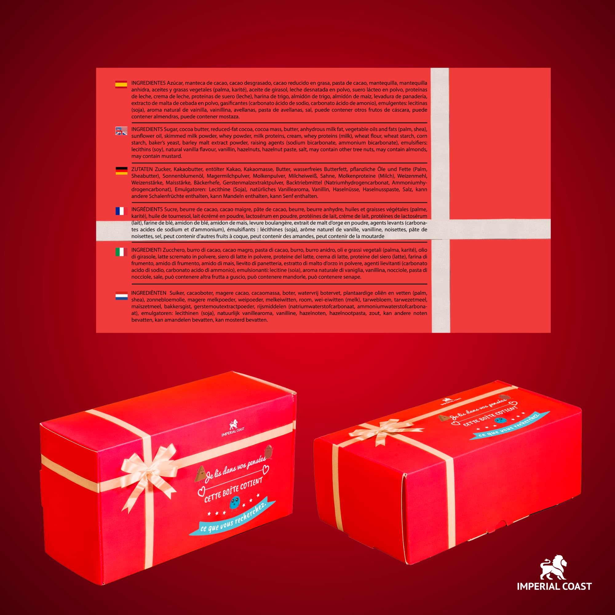 Coffret Cadeau de Chocolats Kinder | Cadeau Original d’Anniversaire, pour Enfants et Couples : Kinder Bueno, Happy Hippo, Schoko-Bons, Kinder Joy.