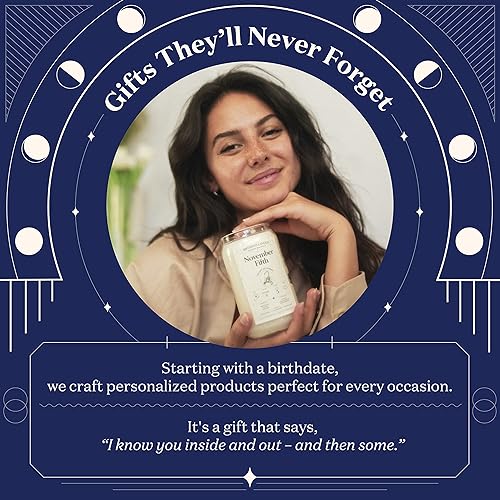 Miniatura 6 de Birthdate Candles, October 28 - Scorpio Zodiac Scented Candles Birthday Gift - Bergamot, Cinnamon & Mahogany Scent - All-Natural Soy & Coconut Wax,